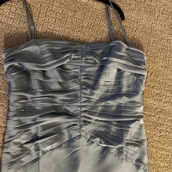 Shona Joy luxe ruched bodice midi dress in color Azure - Picture 8 of 12